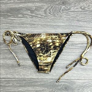 Miroa Snaki Print String Bikini Bottom size XS